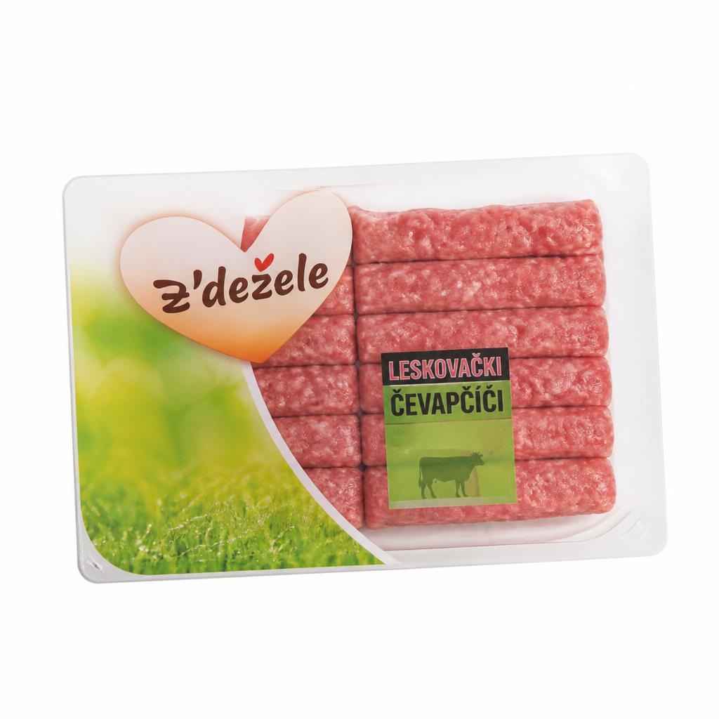 Leskovački čevapčiči Z'dežele 960 g Akcija v trgovini E.Leclerc