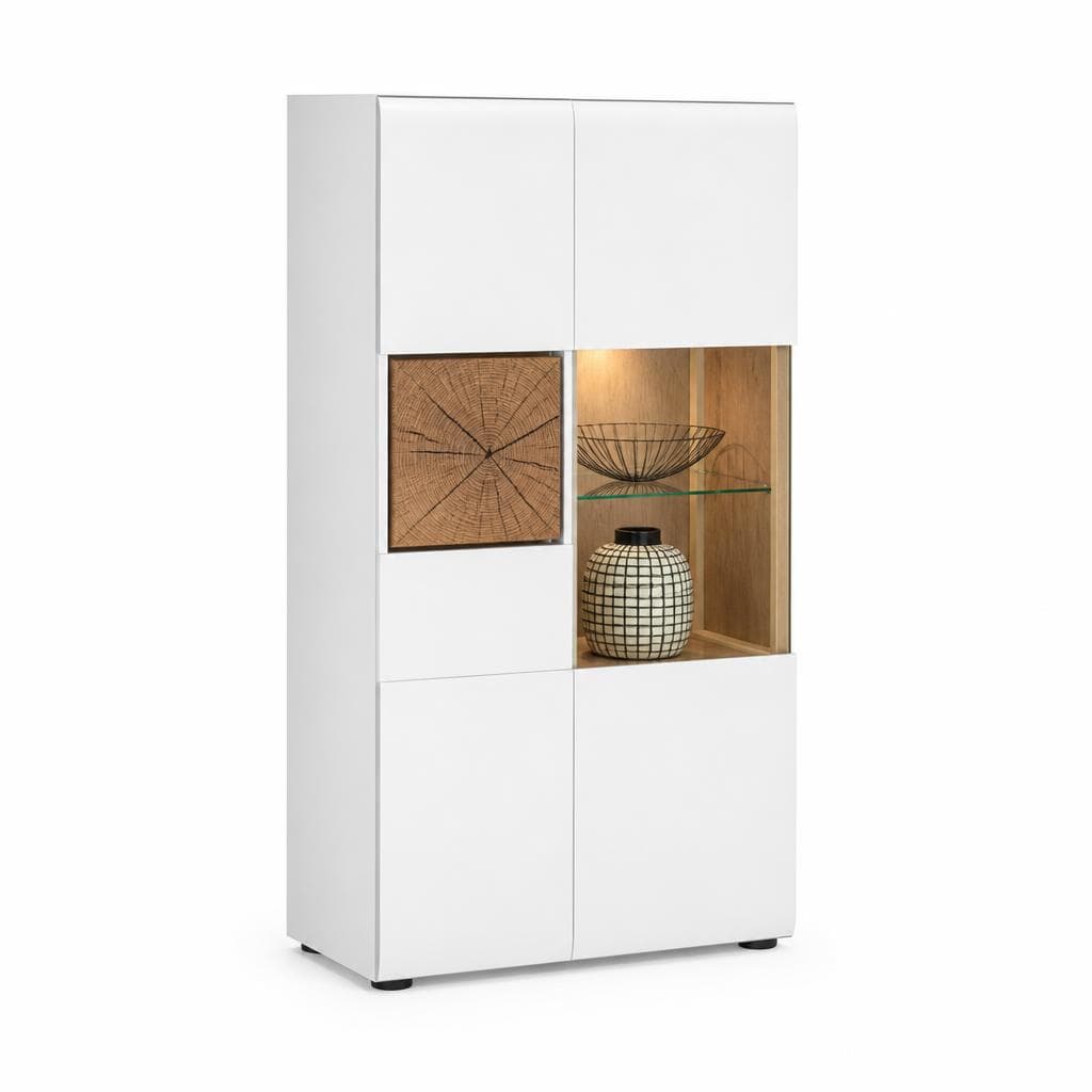 Vitrina 110 X 209 X 43 cm HOM'IN Akcija v trgovini Lesnina