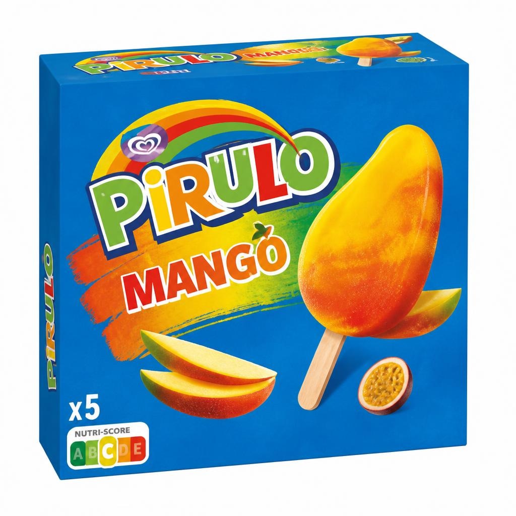 Pirulo Sladoled mango 5 x 70 ml Akcija v trgovini Lidl