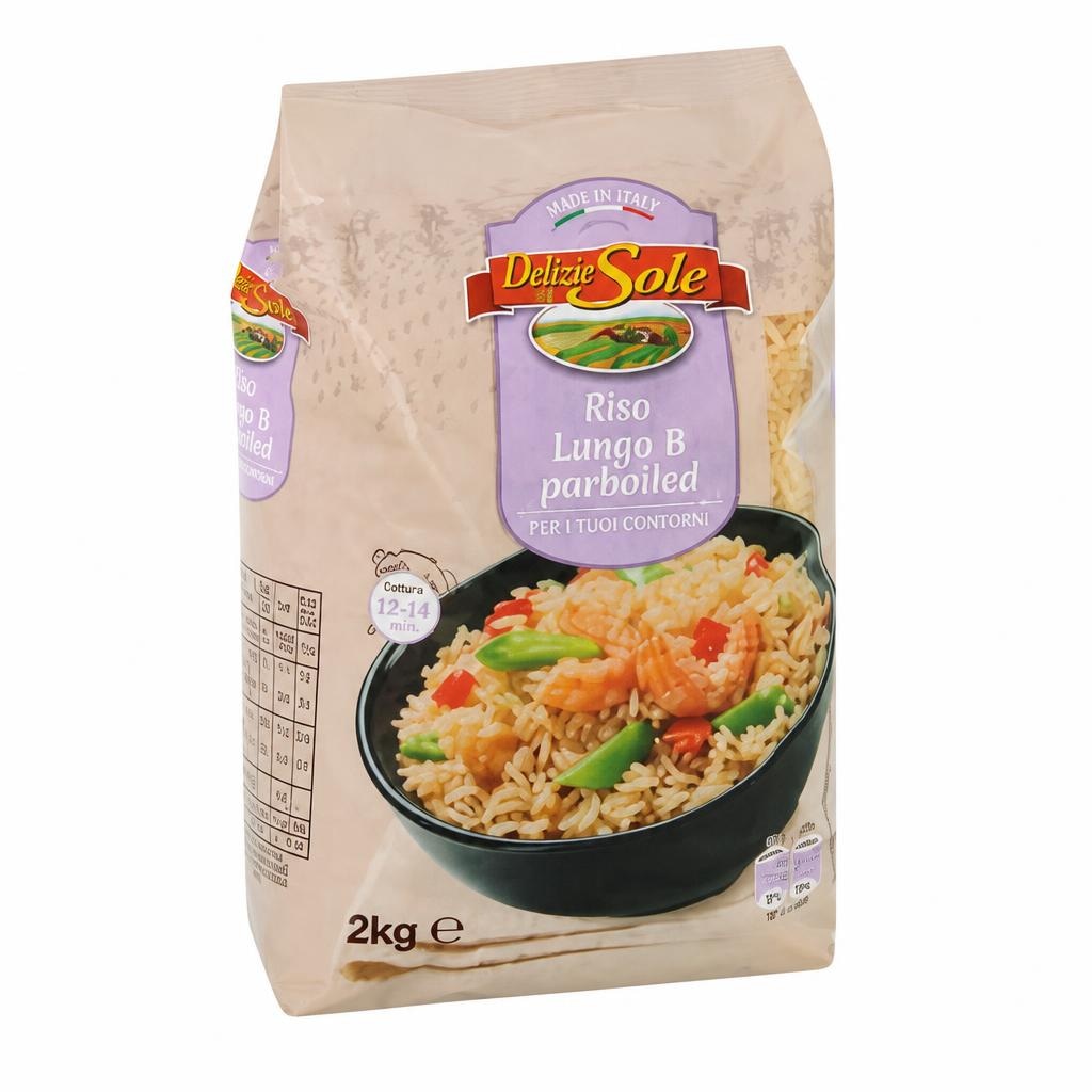 Delizie Sole Dolgozrnati riž parboiled 2 kg Akcija v trgovini Eurospin