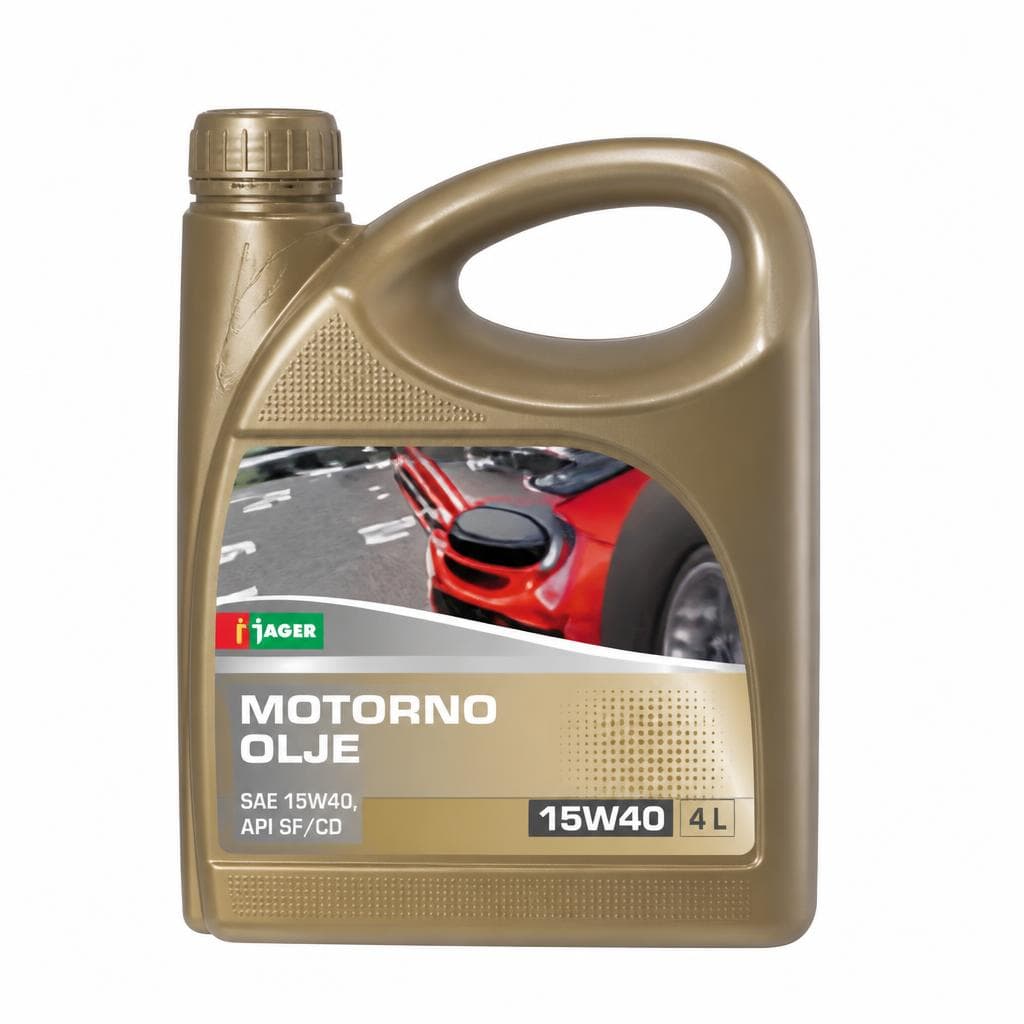 Motorno olje Jager SAE 15W40 4 L Akcija v trgovini Jager