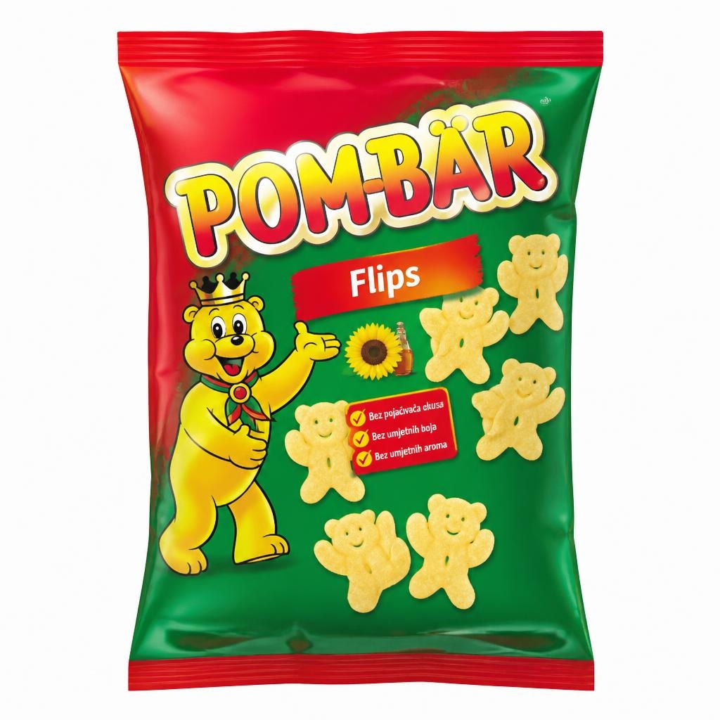 Pom-Bär flips 65 g Akcija v trgovini Tuš