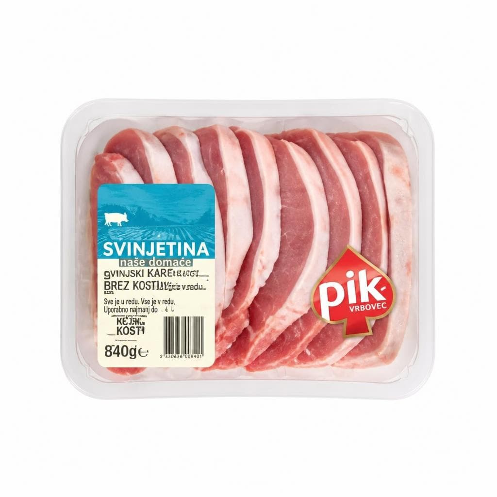 Svinjski kare brez kosti 840 g Pik Akcija v trgovini Mercator