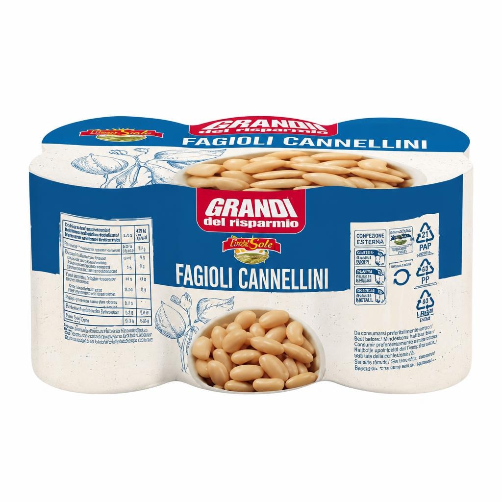 BELI FIŽOL CANNELLINI 6 x 400 g Del Sole - Akcija v trgovini Eurospin