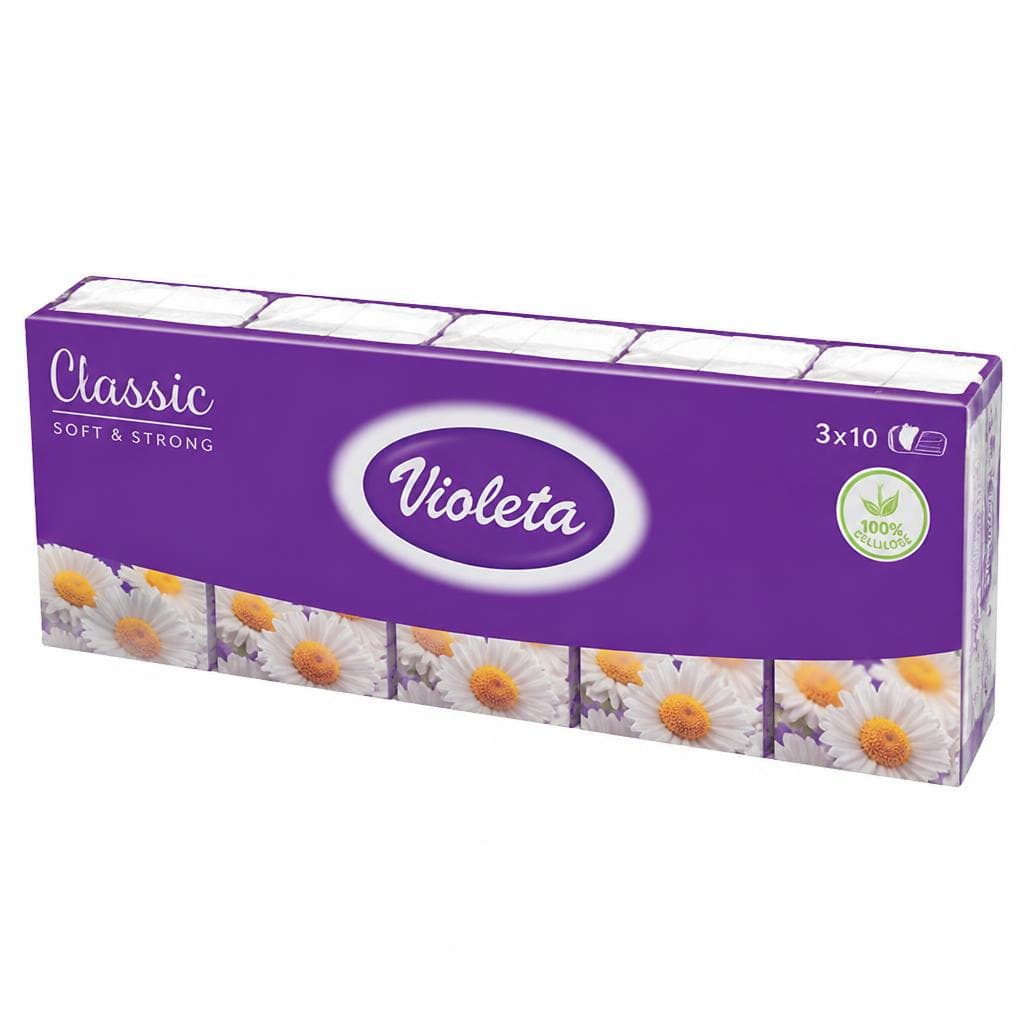 Higienski robčki Violeta 60/1 Akcija v trgovini E.Leclerc
