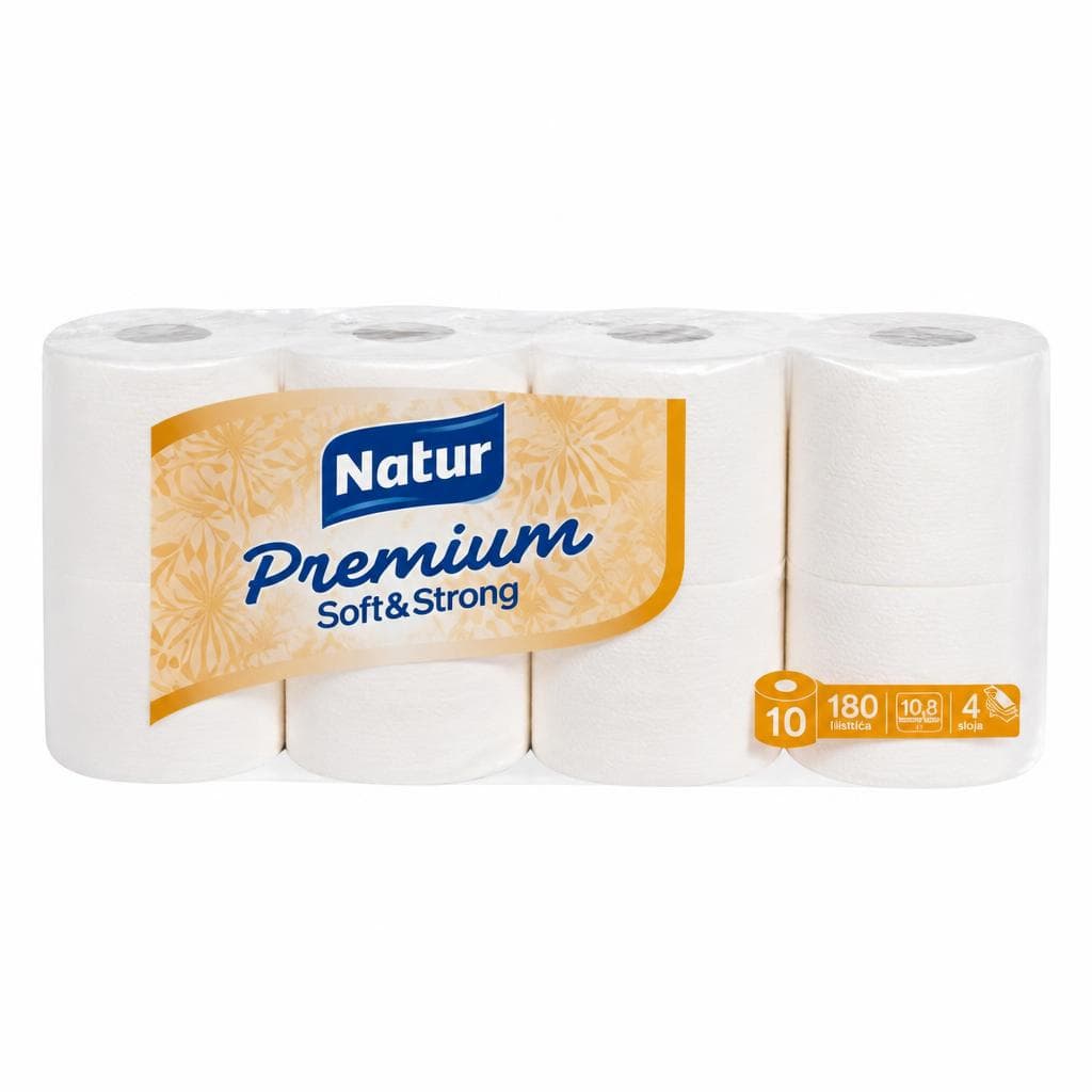 Toaletni papir Natur Premium 10/1 Akcija v trgovini Mercator