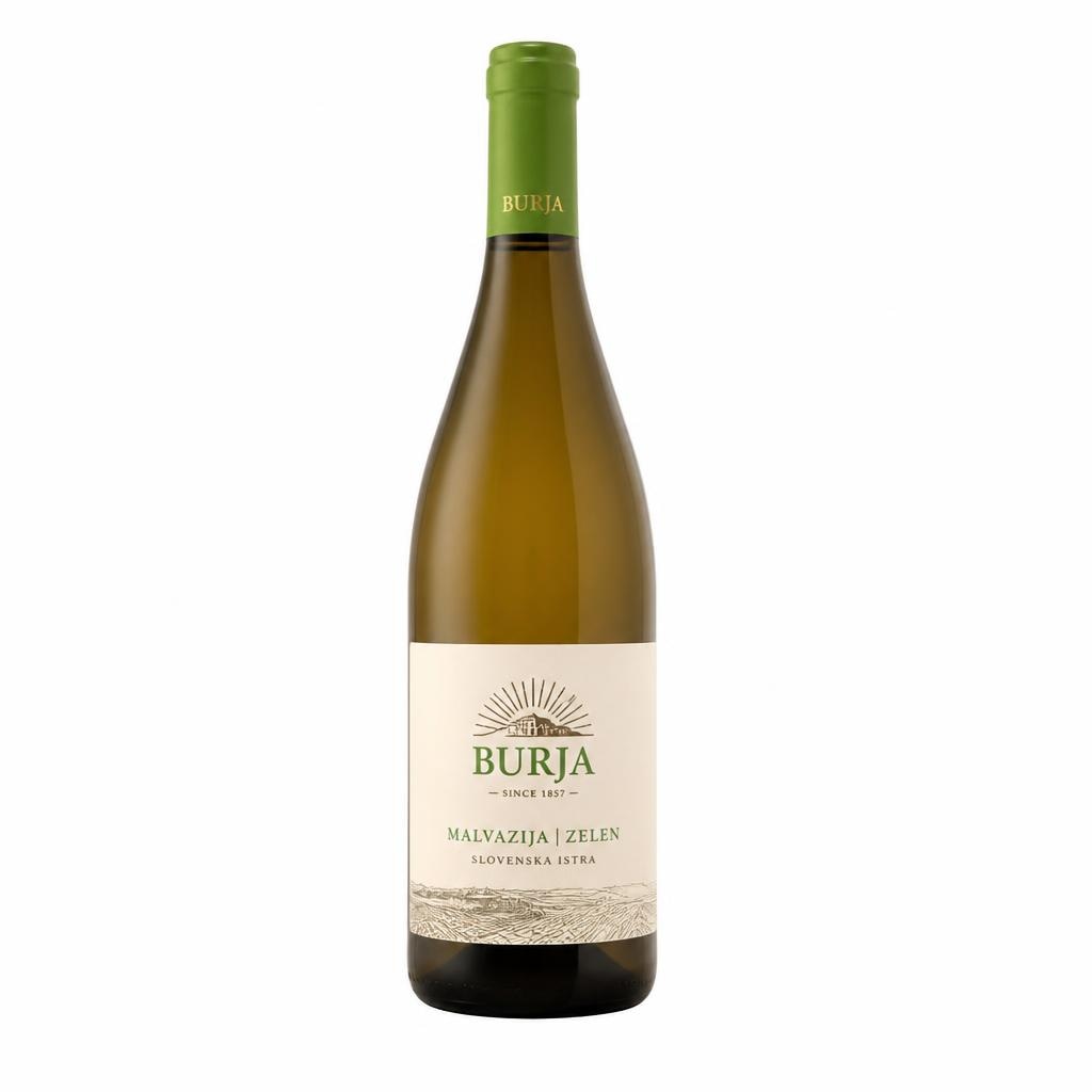Kakovostno vino ZGP malvazija ali zelen Posestvo Burja 0,75 l Akcija v trgovini E.Leclerc