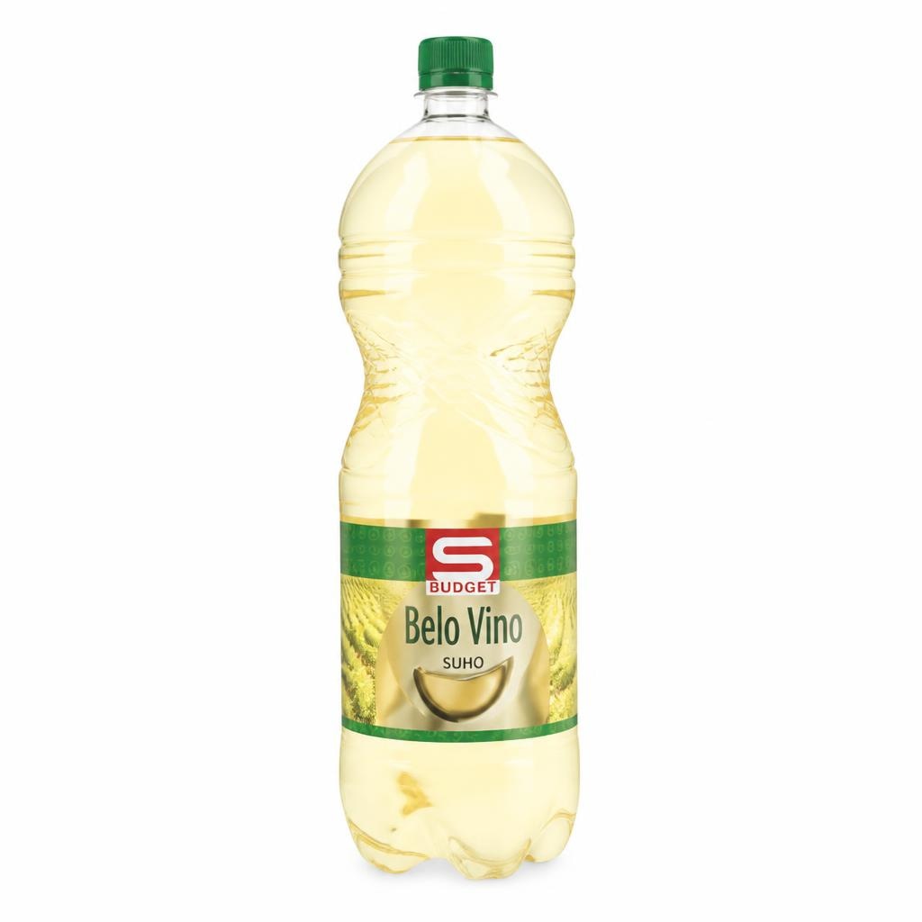 Belo vino suho 2 l S-BUDGET Akcija v trgovini Spar