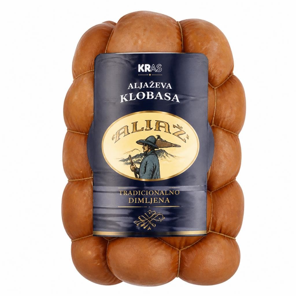 Aljaževa klobasa 1 kg Akcija v trgovini Jager