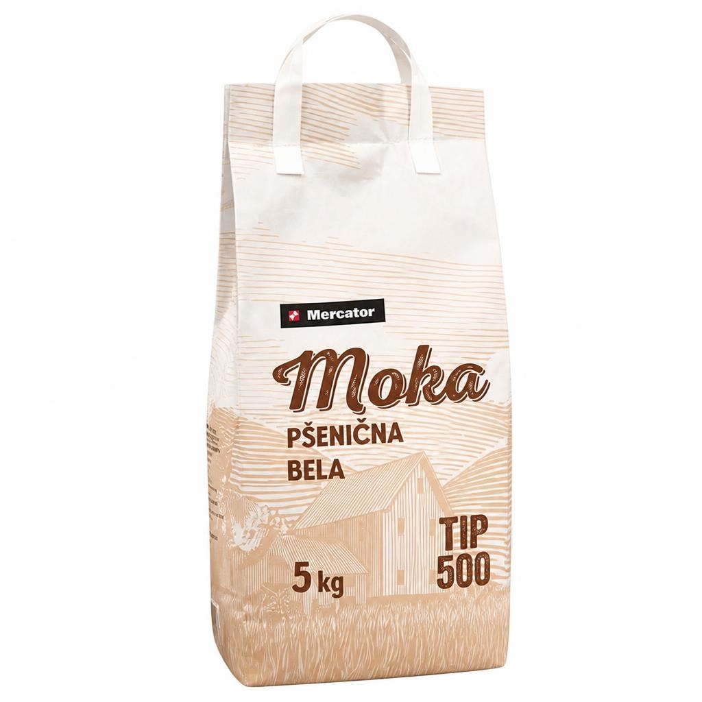Moka Mercator pšenična bela tip 500 5 kg Akcija v trgovini Mercator