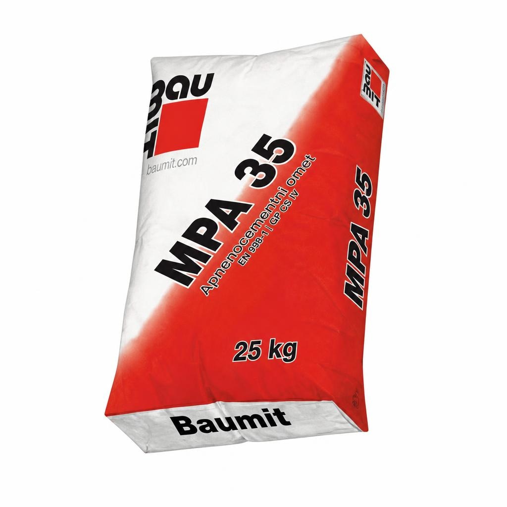 Apnenocementni omet 'MPA 35' 25 kg Baumit - Akcija v trgovini Bauhaus