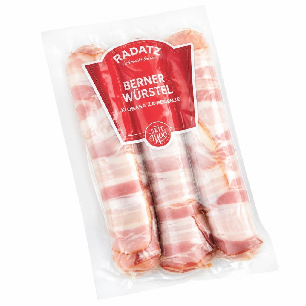 Klobasa za pečenje Berner Radatz 300 g Akcija v trgovini Mercator
