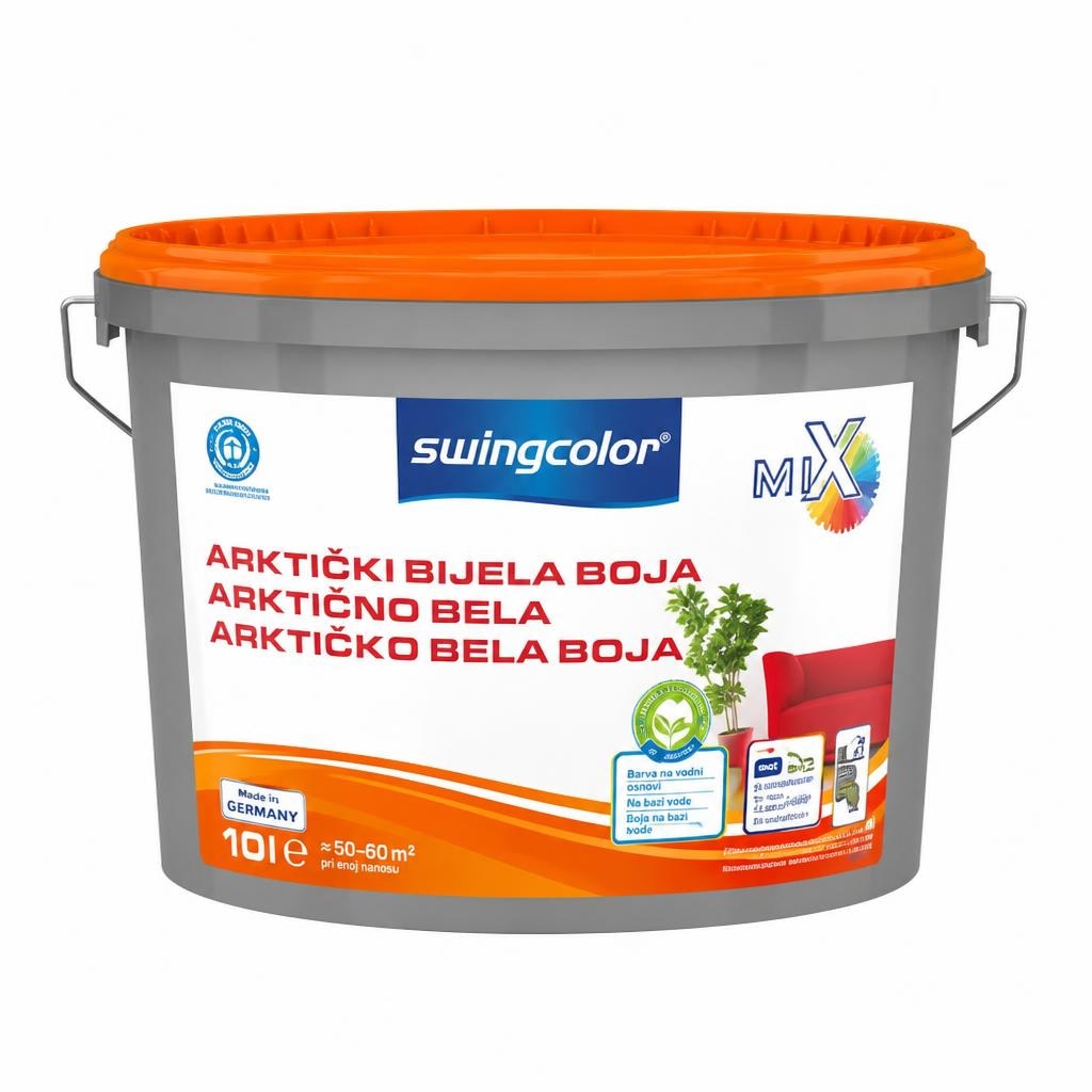 Swingcolor Mix snežno bela barva Basis 2 ali 4 2.5 L Akcija v trgovini Bauhaus