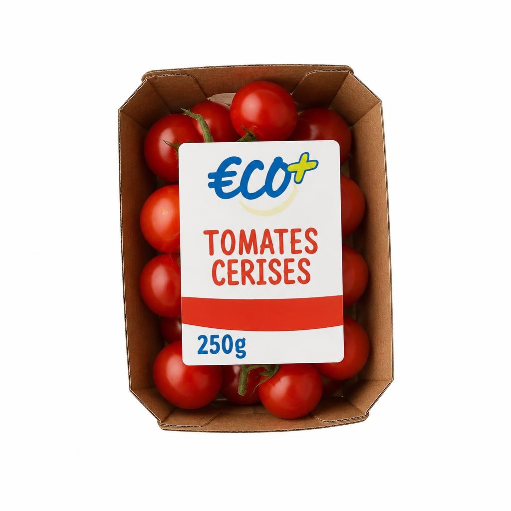 Paradižnik češnjevec 250g ECO+ - Akcija v trgovini E.Leclerc