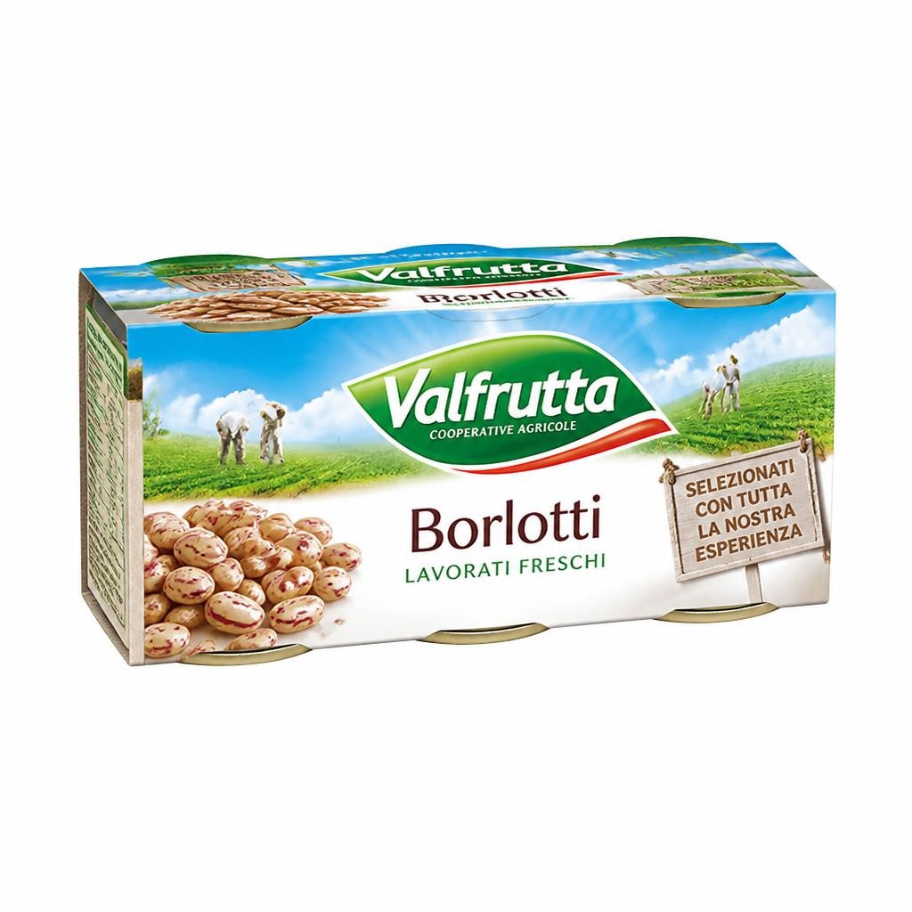 Valfrutta rjavi fižol borlotti 3 x 200 g Akcija v trgovini Spar