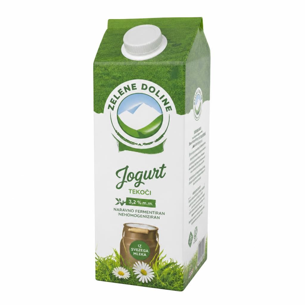 Tekoči naravni jogurt Zelene doline 500 g Akcija v trgovini E.Leclerc