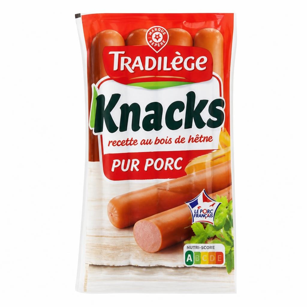 Hrenovke Knacks Tradilège 140 g - Akcija v trgovini E.Leclerc