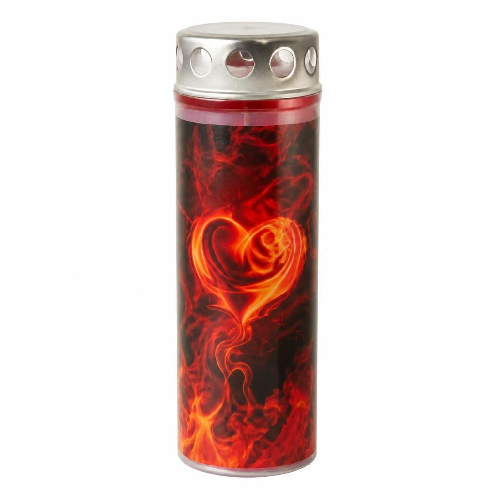 Nagrobna sveča Burning Heart Ekovita Šeško Akcija v trgovini E.Leclerc