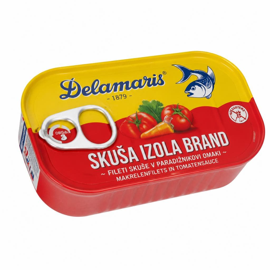 Delamaris skuša Izola Brand 125 g Akcija v trgovini Spar