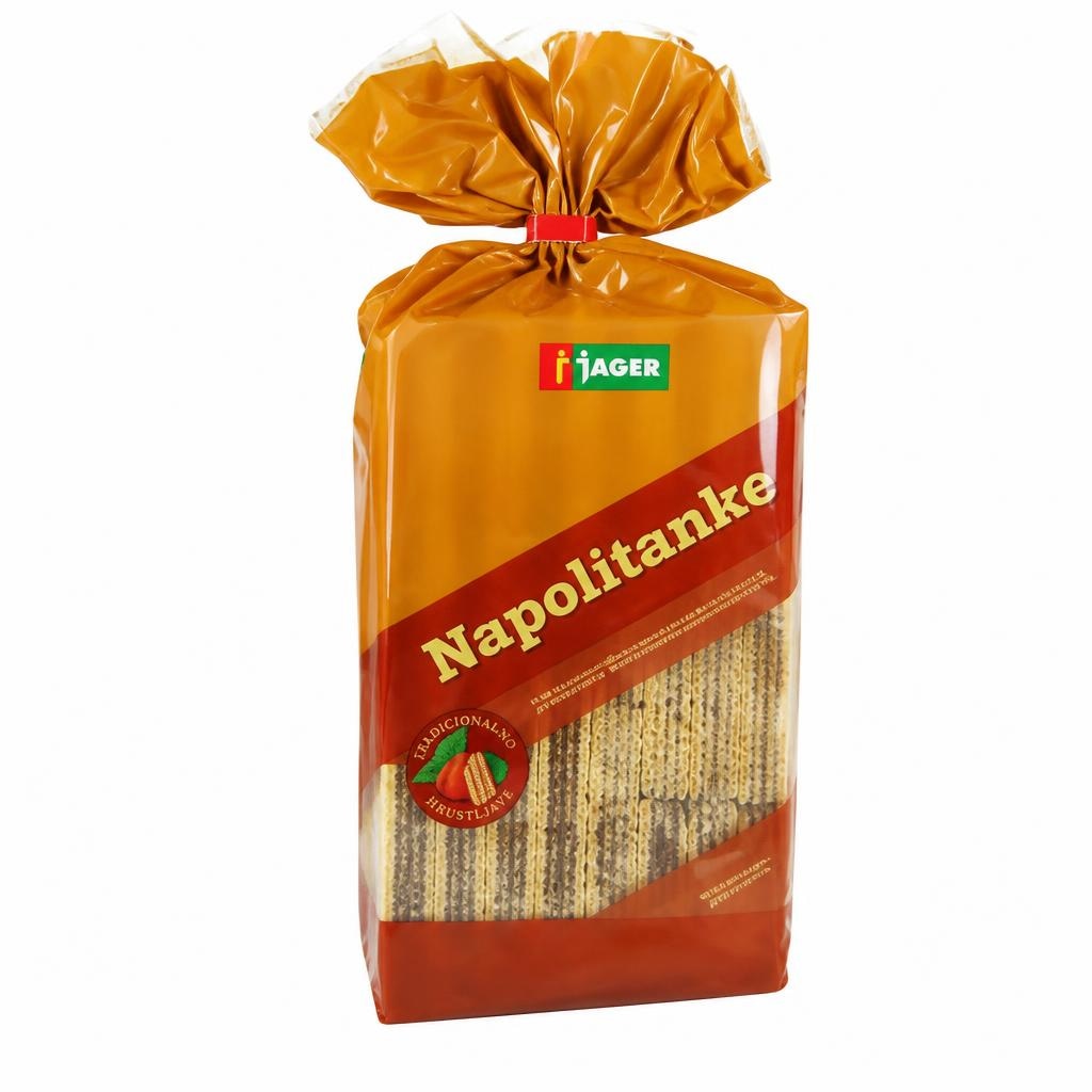 Napolitanke Jager 800 g Akcija v trgovini Jager