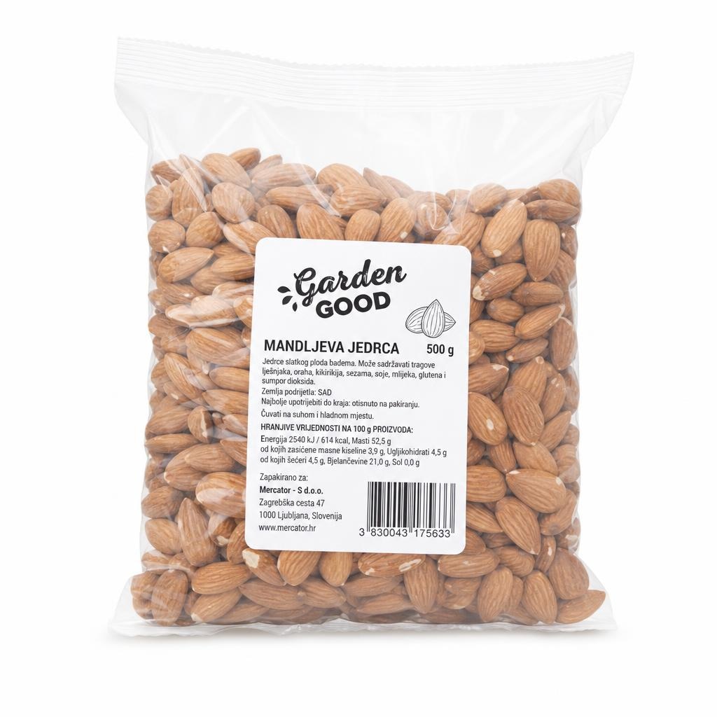 Mandljeva jedrca Garden Good Mercator 500 g - Akcija v trgovini Mercator