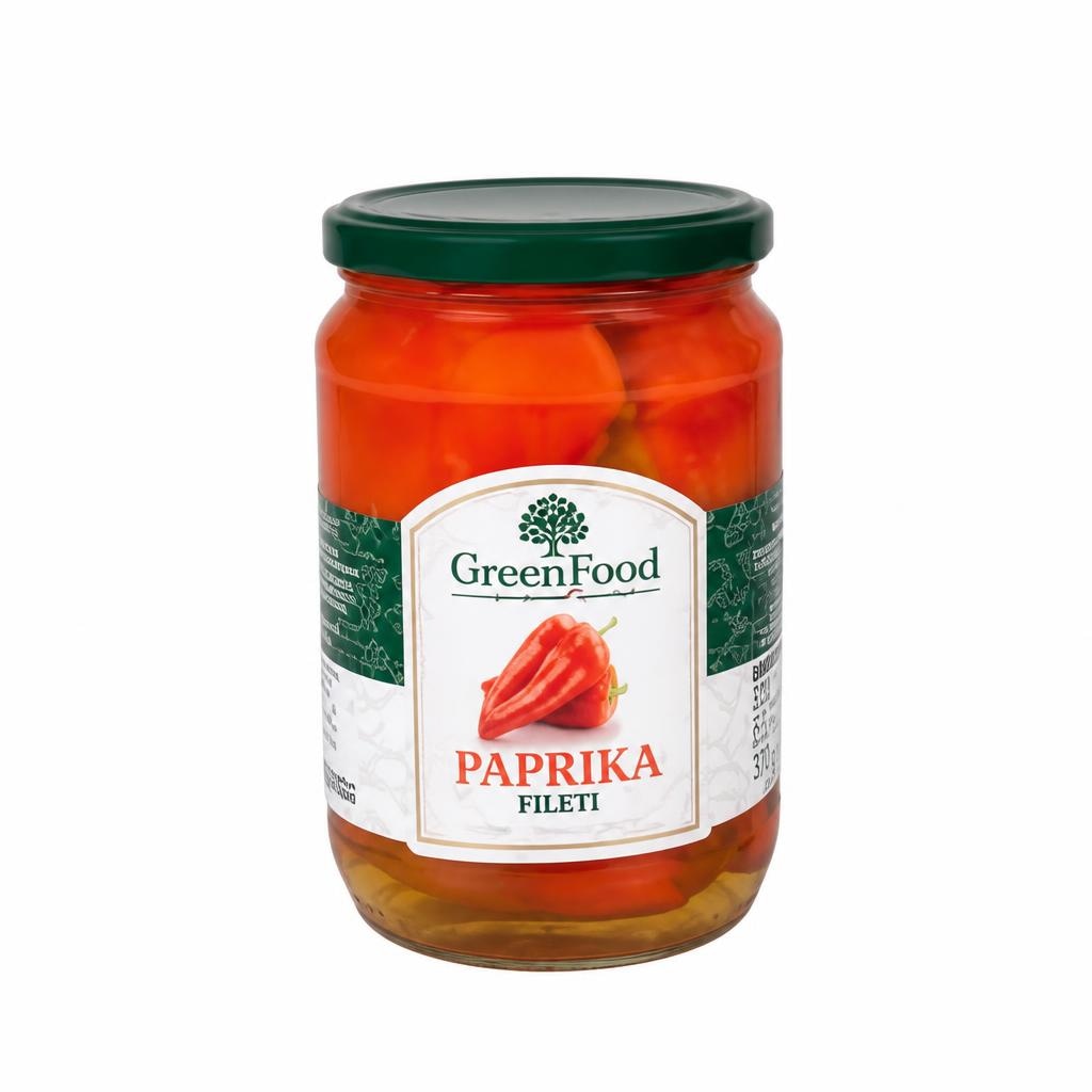 Fileti paprike v kisu Green Food 680 g - Akcija v trgovini E.Leclerc