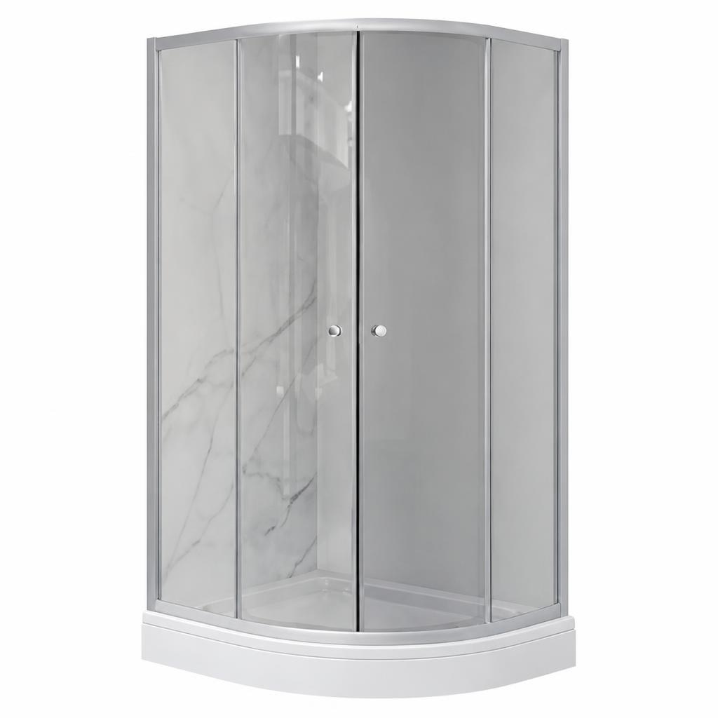 Kabina za prhanje s kadjo GRAY 90 x 90 x 205 cm Akcija v trgovini Pevex