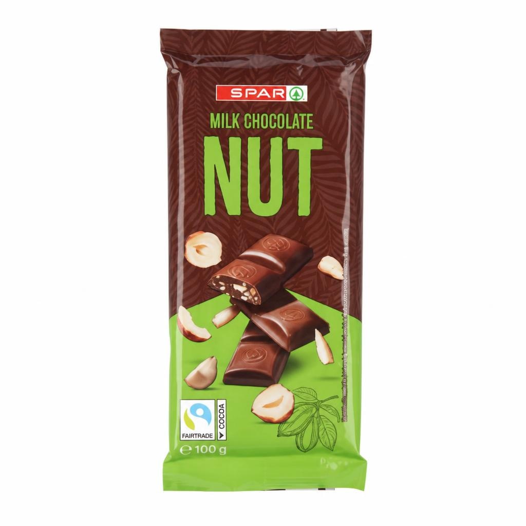 Spar mlečna čokolada z lešniki 100 g Akcija v trgovini Spar
