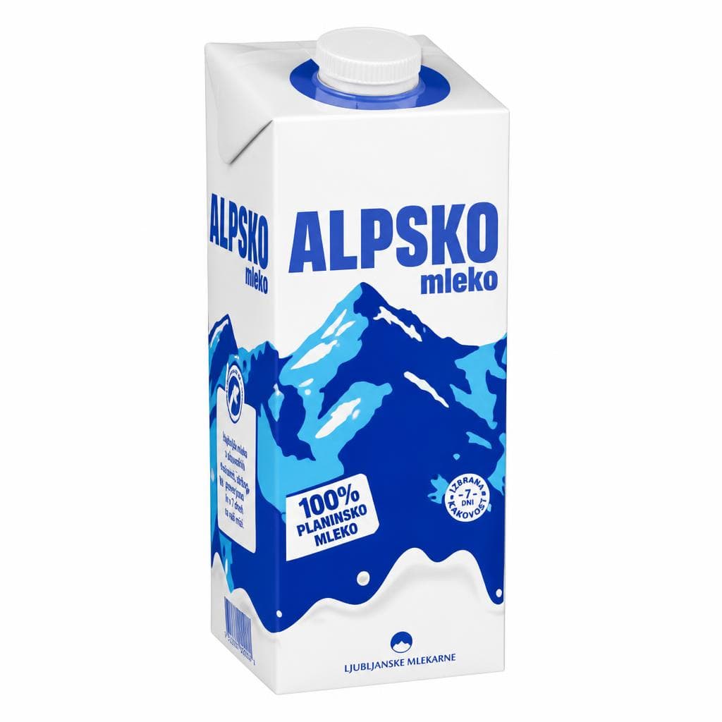 Alpsko mleko 1 l Akcija v trgovini Spar