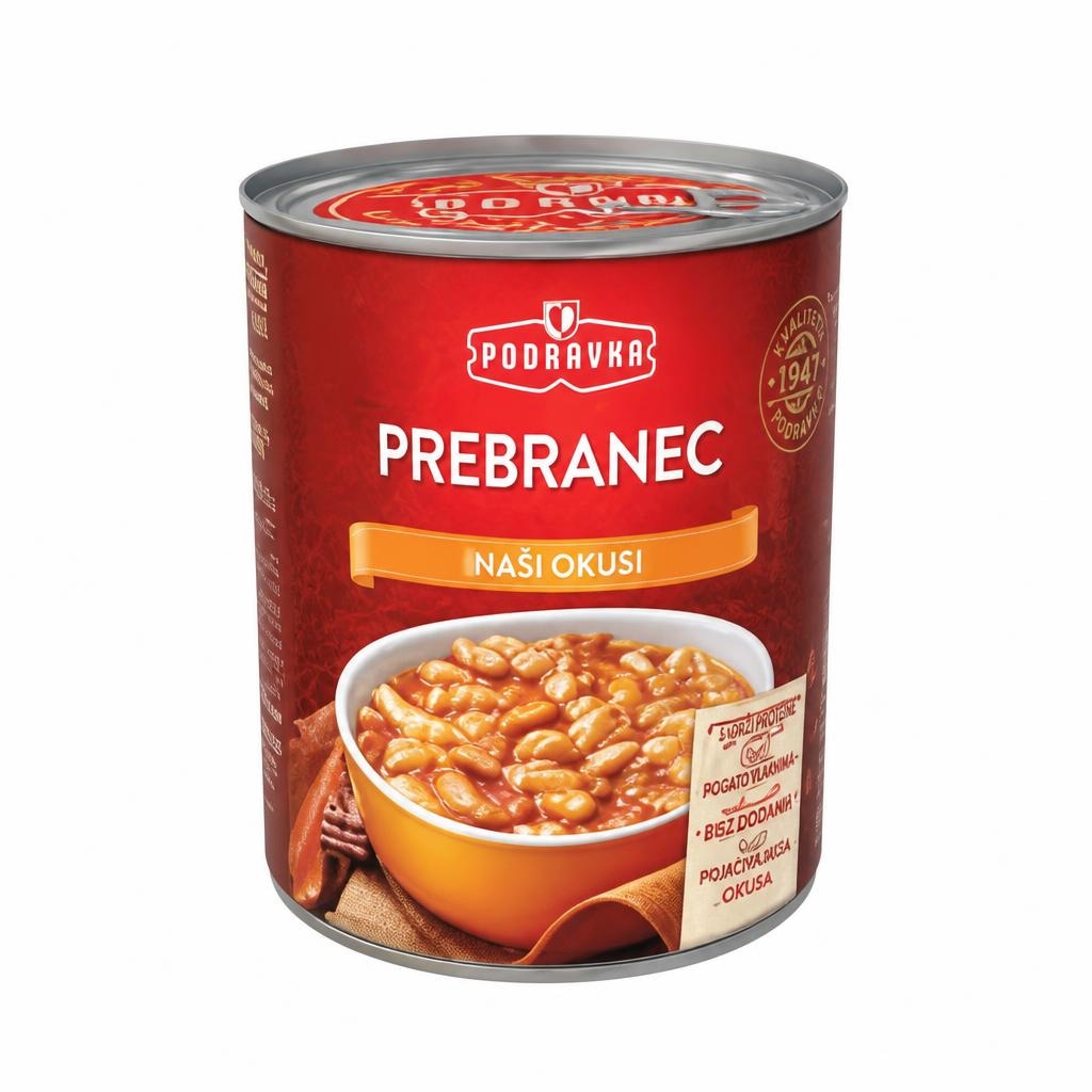 Prebranec Podravka 400 g - Akcija v trgovini Mercator