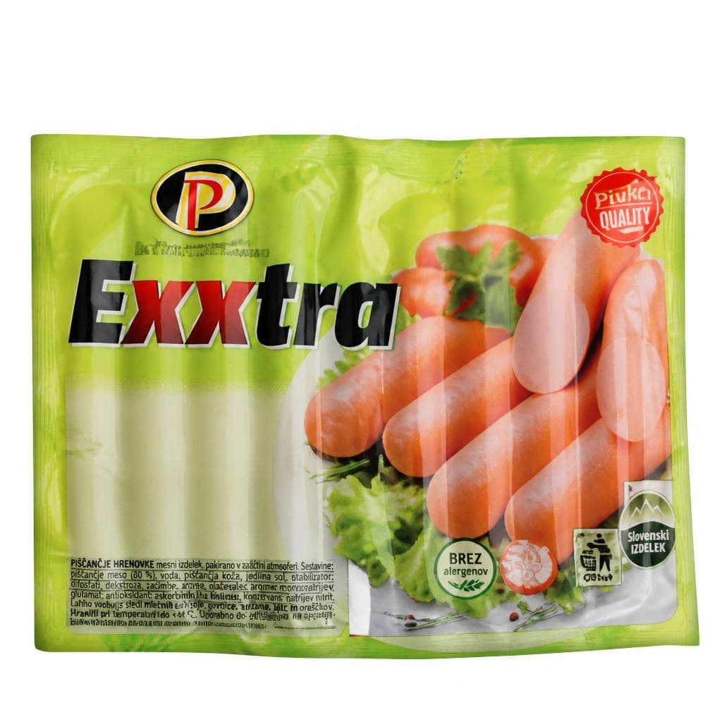 Exxtra hrenovke 800 g Akcija v trgovini E.Leclerc