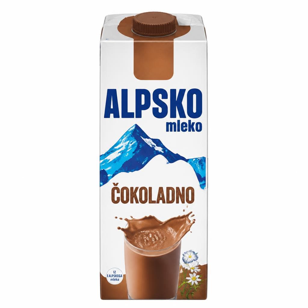 Alpsko mleko s čokolado 1 l Akcija v trgovini Mercator