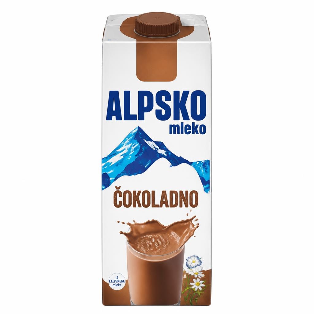 Alpsko mleko s čokolado 1 l Akcija v trgovini Mercator