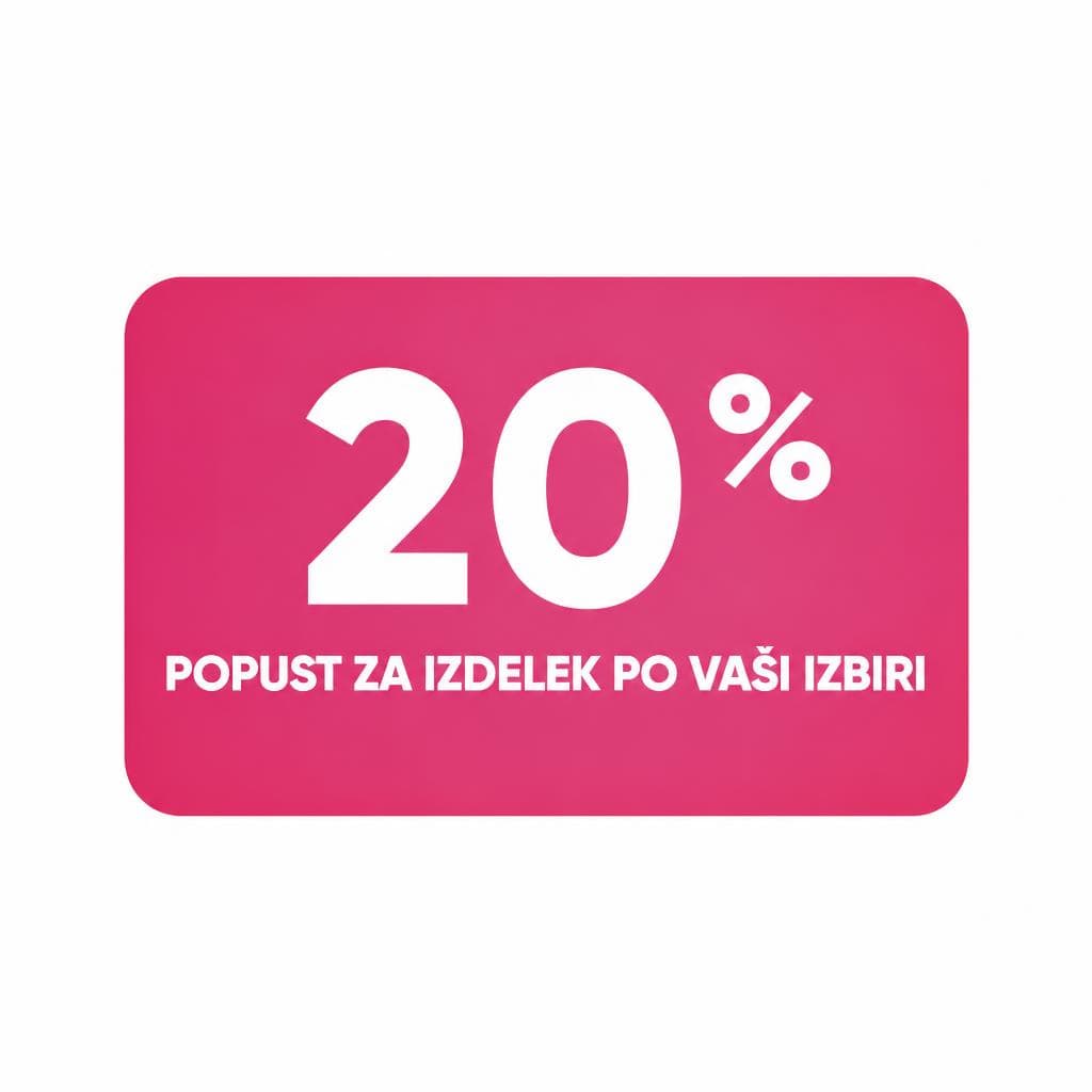 Popust na izdelek po vaši izbiri Akcija v trgovini Tuš
