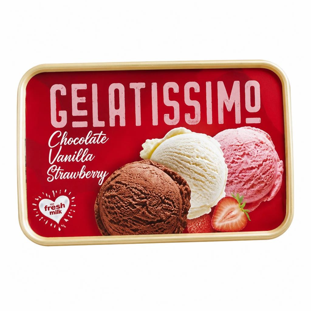 Sladoled Gelatissimo 4 x 72 ml Akcija v trgovini Mercator