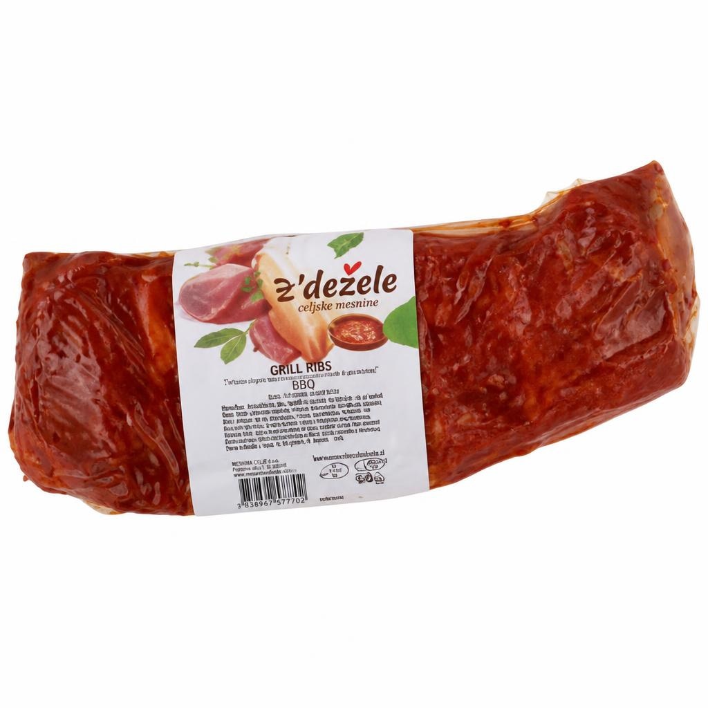 Grill Ribs Z'dežele cena za kg Akcija v trgovini Mercator