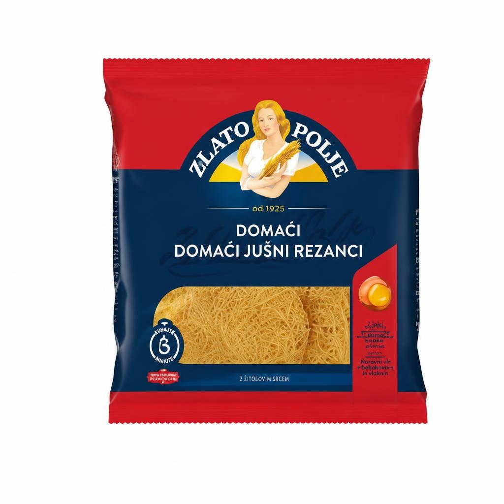 Zlato Polje testenine od 350 g do 500 g Akcija v trgovini Tuš