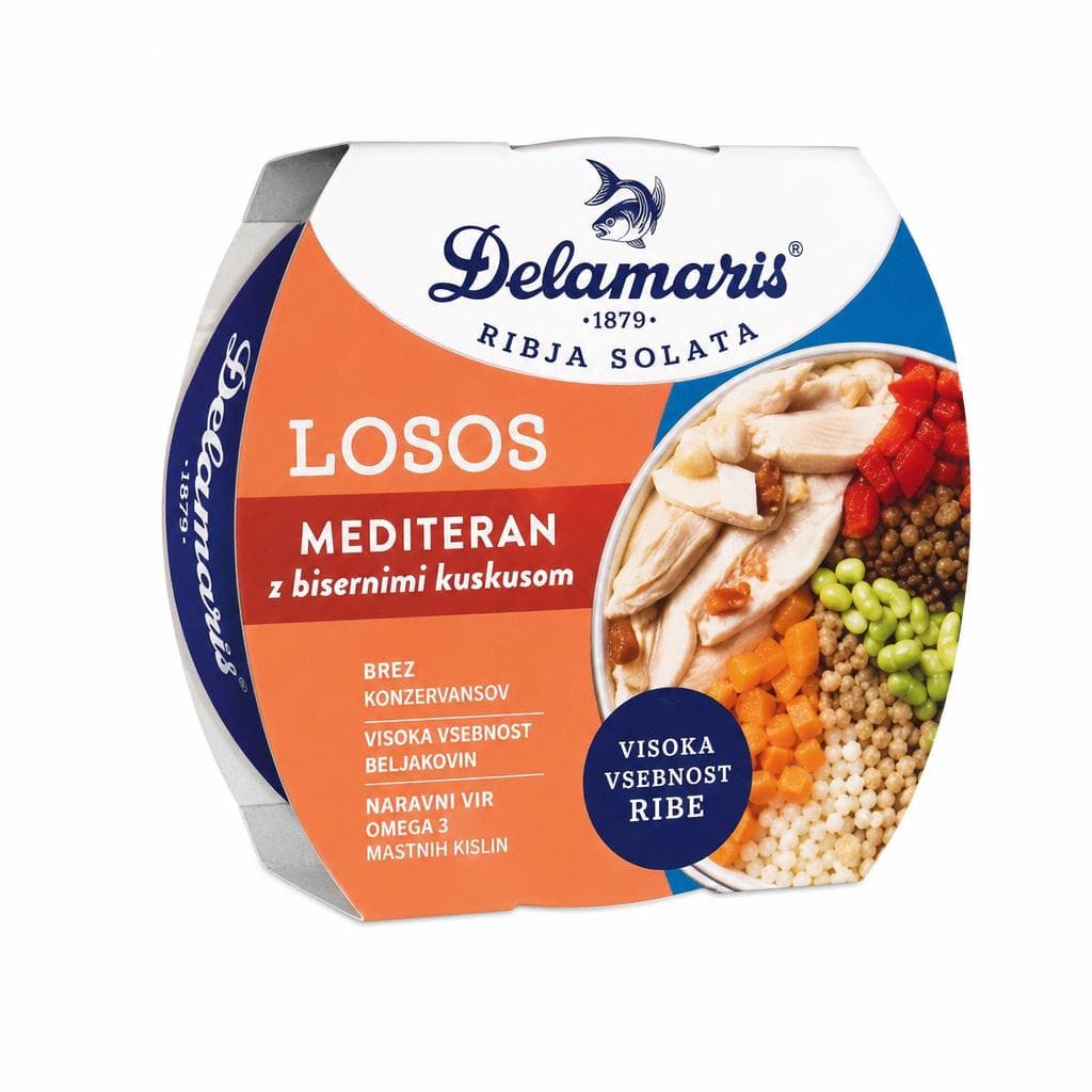 Izbrane ribje solate Delamaris 170 g Akcija v trgovini Mercator