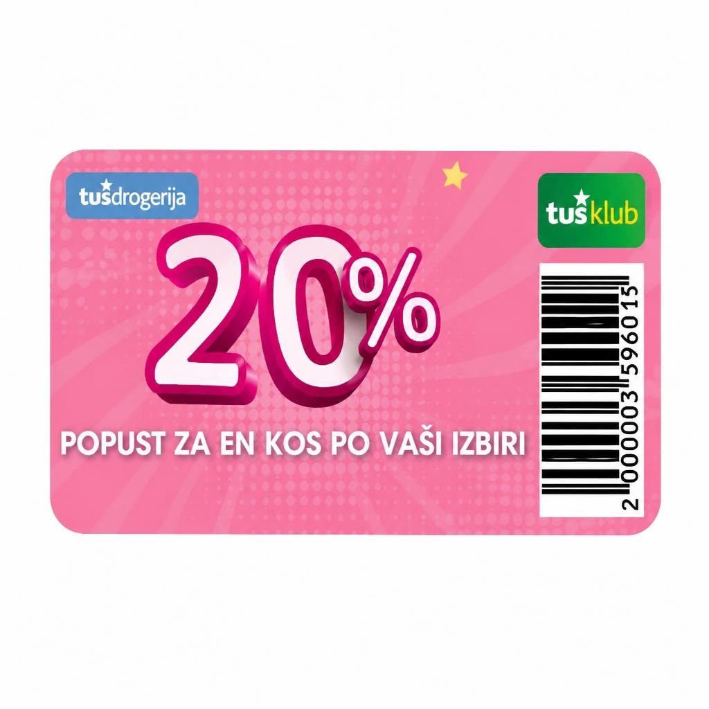 Kupon za 20 % popust za en kos po vaši izbiri Akcija v trgovini Tuš