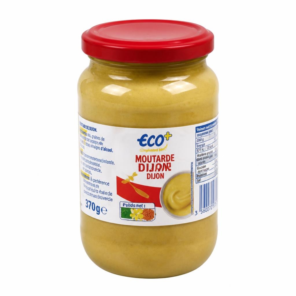 Dijonska gorčica 370 g ECO+ Akcija v trgovini E.Leclerc