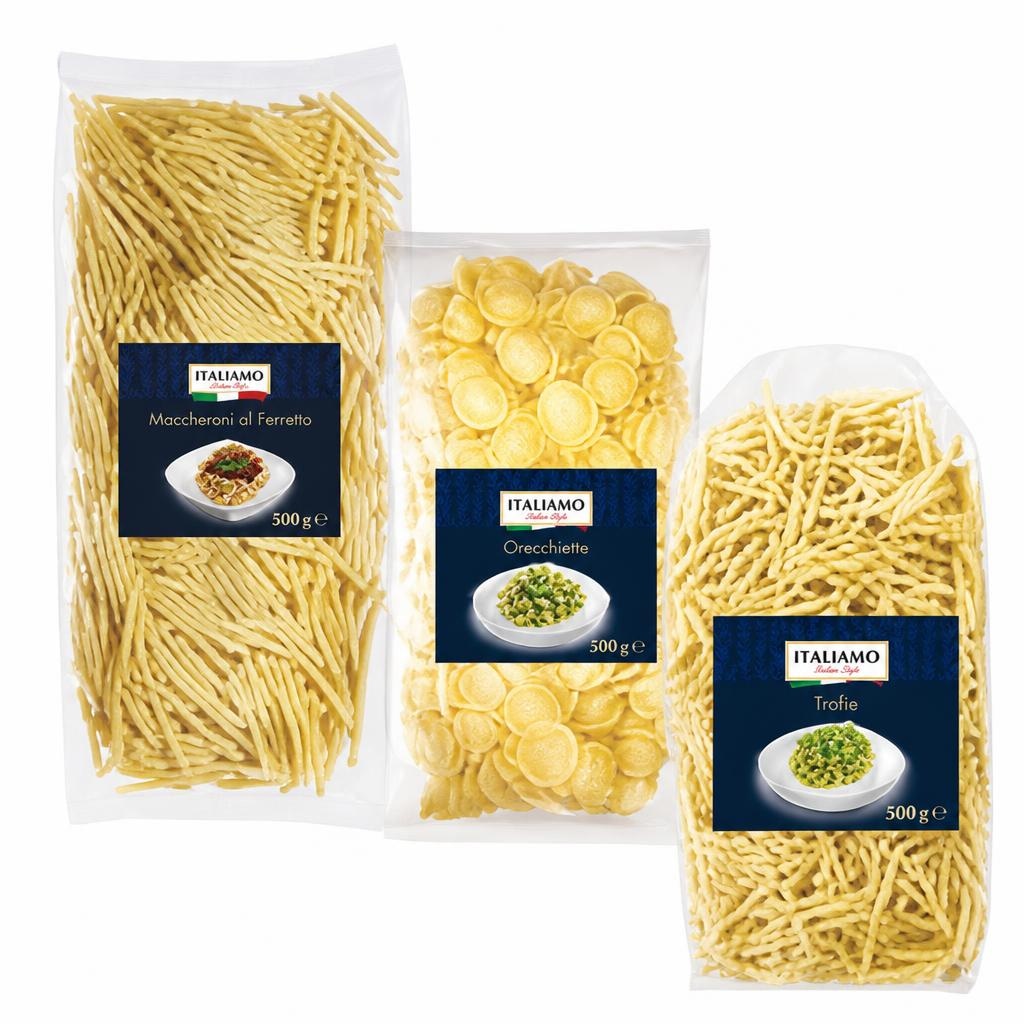 Italiamo testenine Maccheroni al Ferretto/Trofie/Orecchiette 500 g Akcija v trgovini Lidl