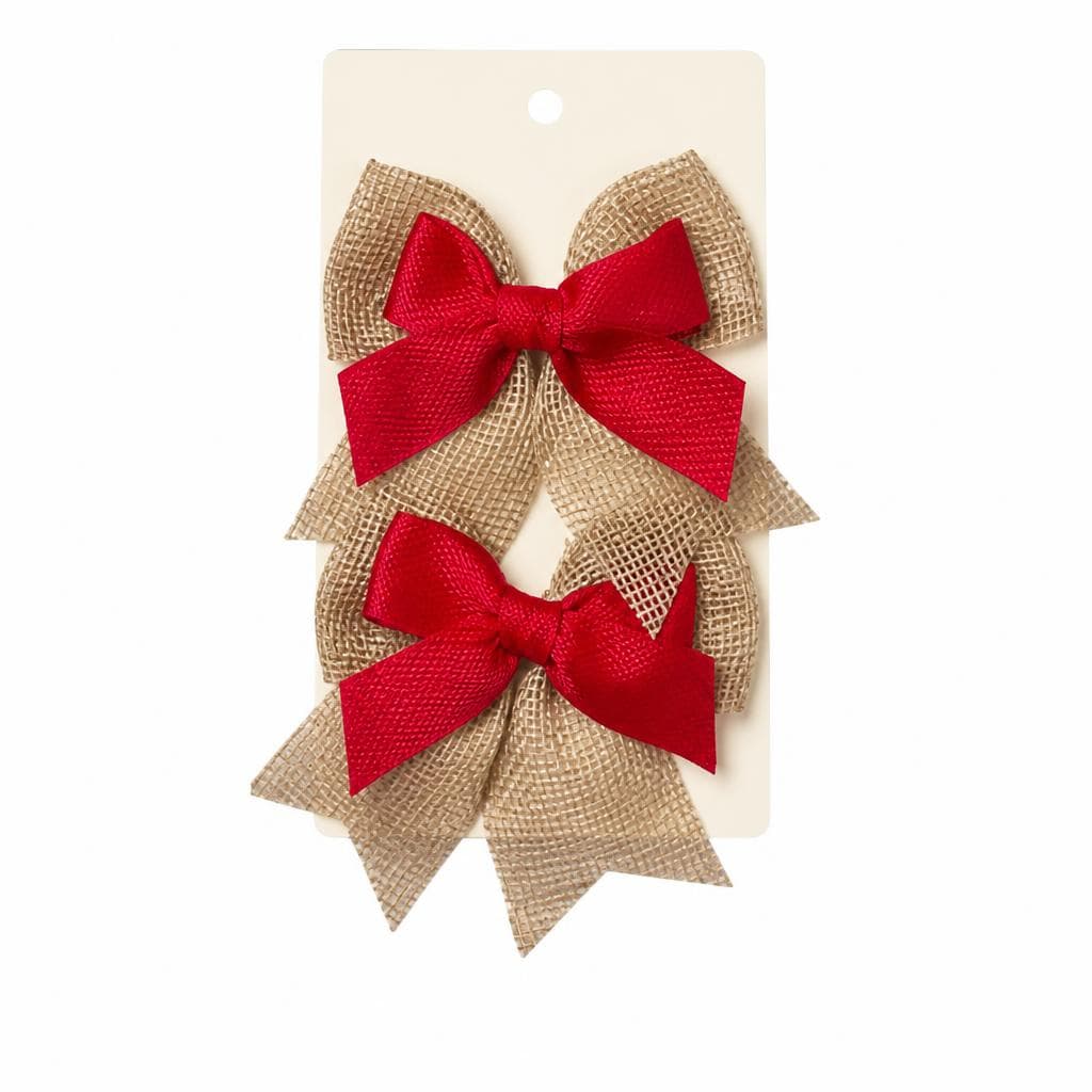 Pentlja iz jute 2-delni komplet, pribl. 9,5x8 cm Akcija v trgovini Tedi