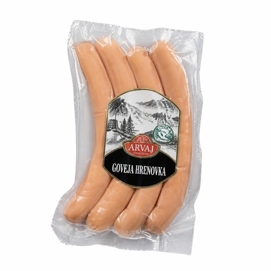 Goveja hrenovka Arvaj - Akcija v trgovini E.Leclerc