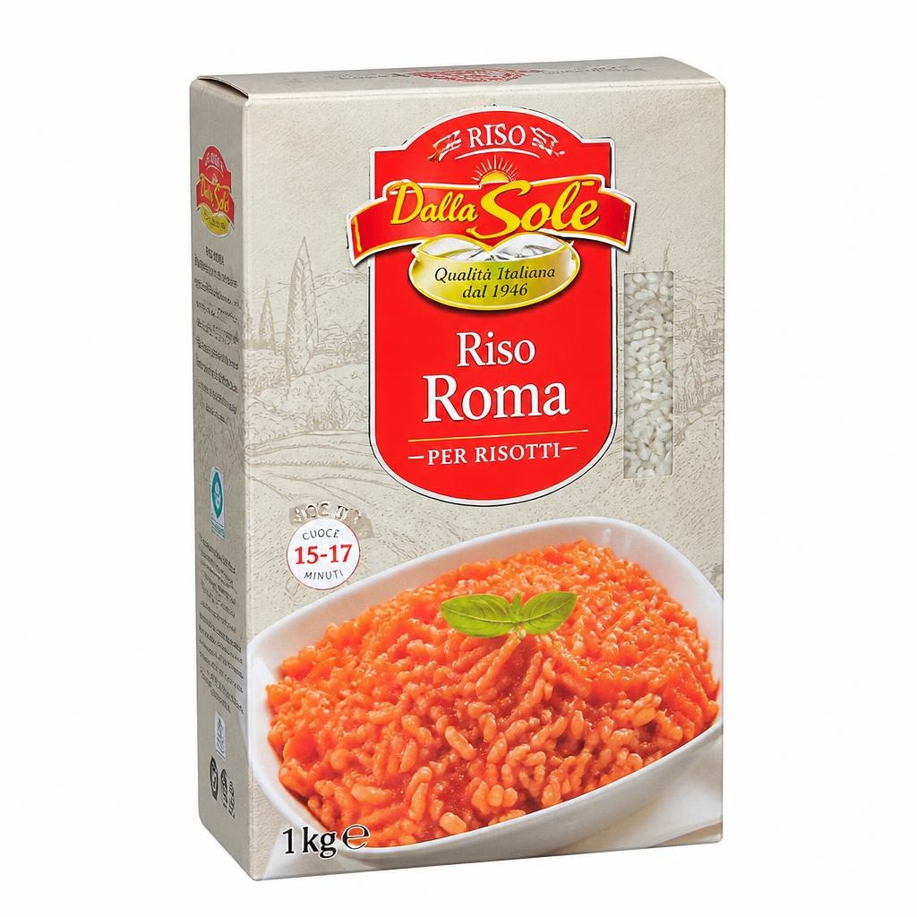 Dalla Sole riž Roma za rižoto 1 kg Akcija v trgovini Eurospin