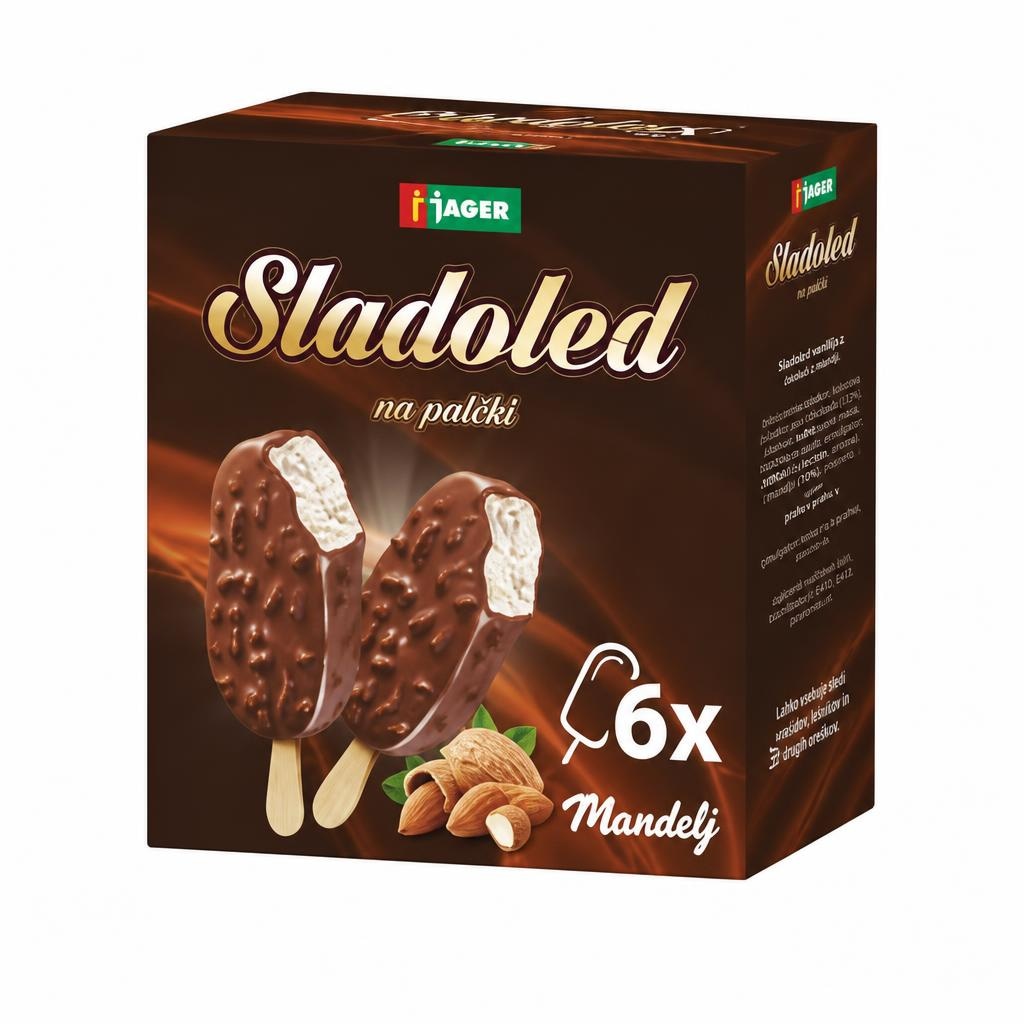 Sladoled kornet 6/1 Jager Akcija v trgovini Jager