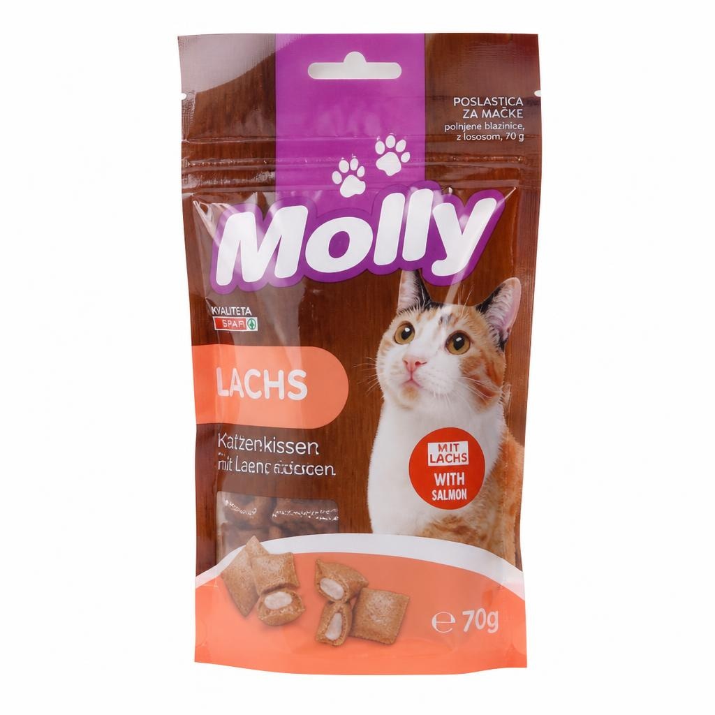 Molly poslastica za mačke 70 g Akcija v trgovini Spar