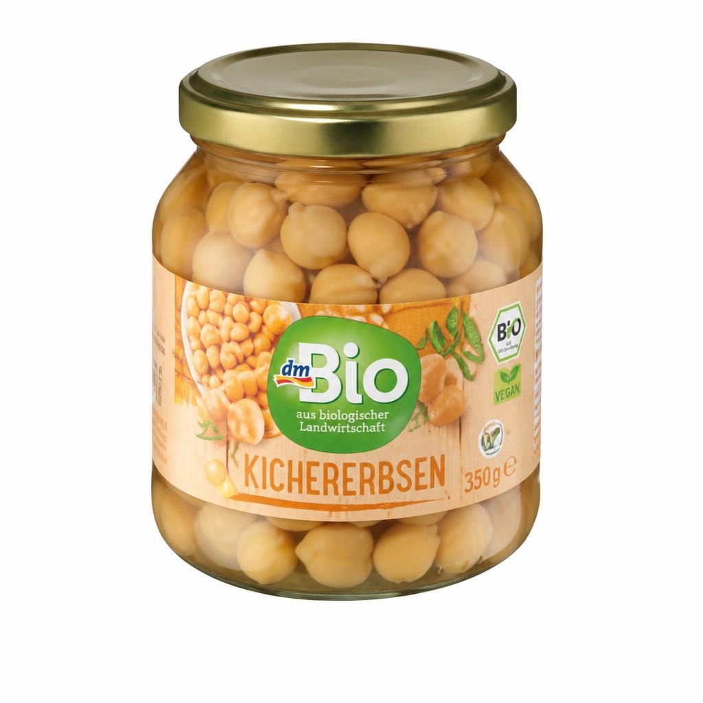 dmBio čičerika v slanici 350 g - Akcija v trgovini Dm