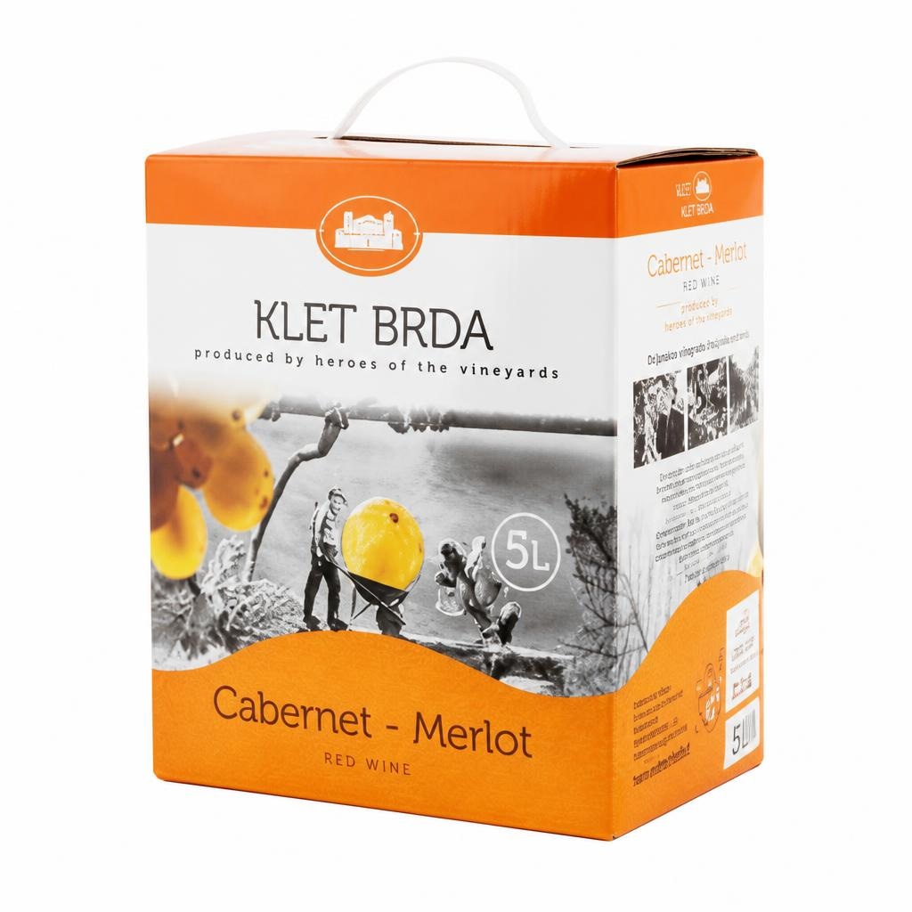 Cabernet Merlot ali Chardonnay Rebula 5 l Klet Brda - Akcija v trgovini Mercator
