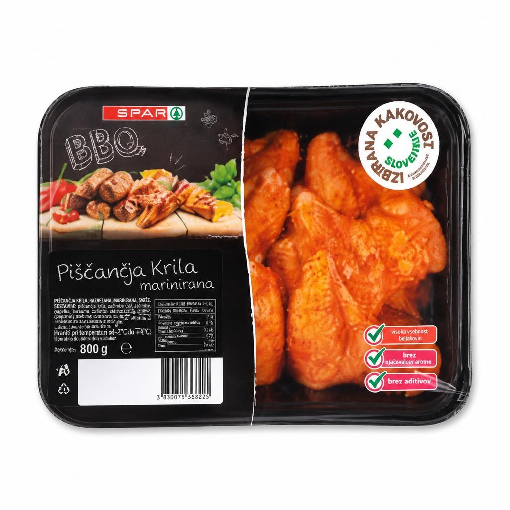 SPAR BBQ Piščančja krila IK 800 g - Akcija v trgovini Spar