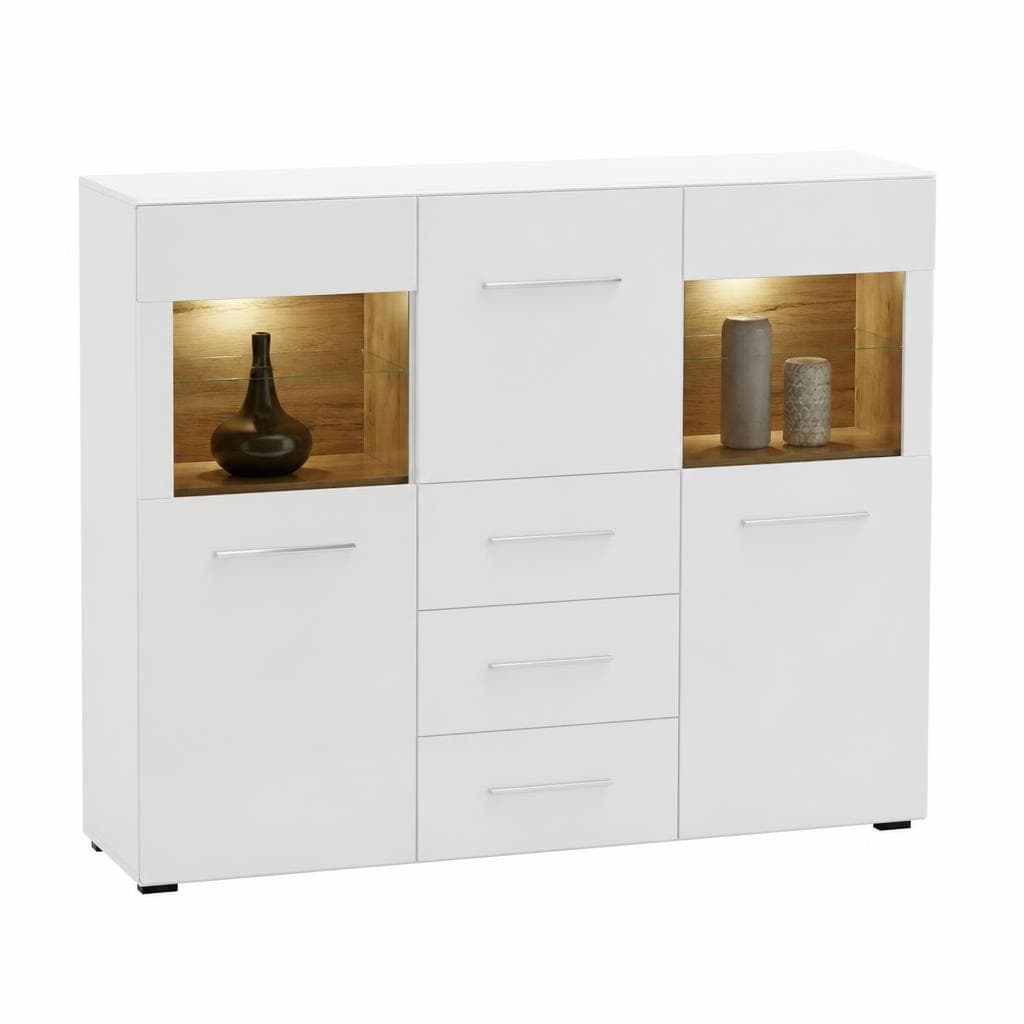 Visoka komoda 110 X 134 X 43 cm HOM'IN Akcija v trgovini Lesnina